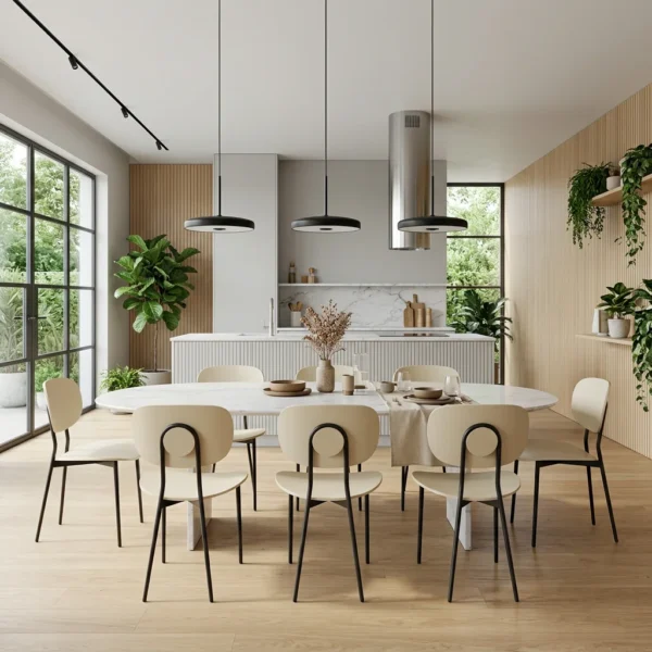 כסא פינת אוכל מקס, Minimalist White (High Key), Kitchen Bright, styled props.