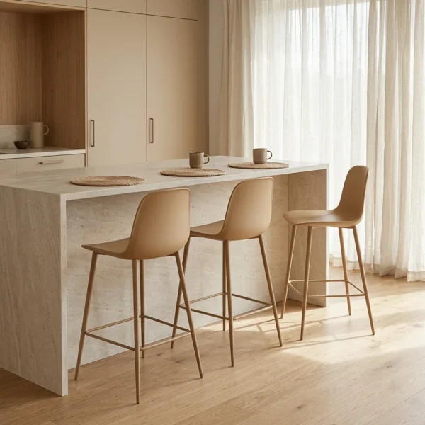 כסא בר אניגמה, Scandi Neutrals, Natural Daylight, styled props.